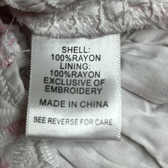 Lucy Paris eyelet pink floral print blouse - Picture 9 of 12